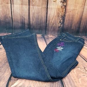 Faded glory embroidered star jeans new